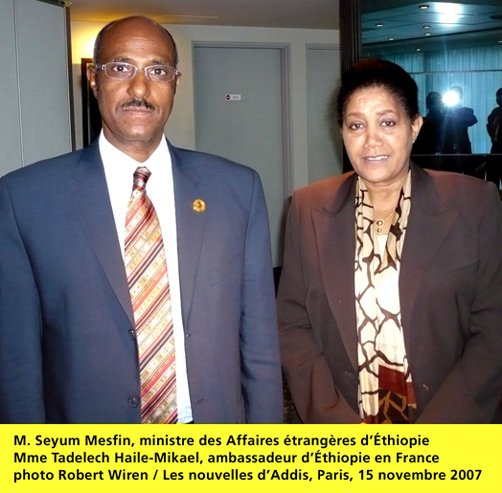 Seyum Mesfin dans Les nouvelles d'Addis