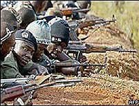 Rebel soldiers in Ivory Coast